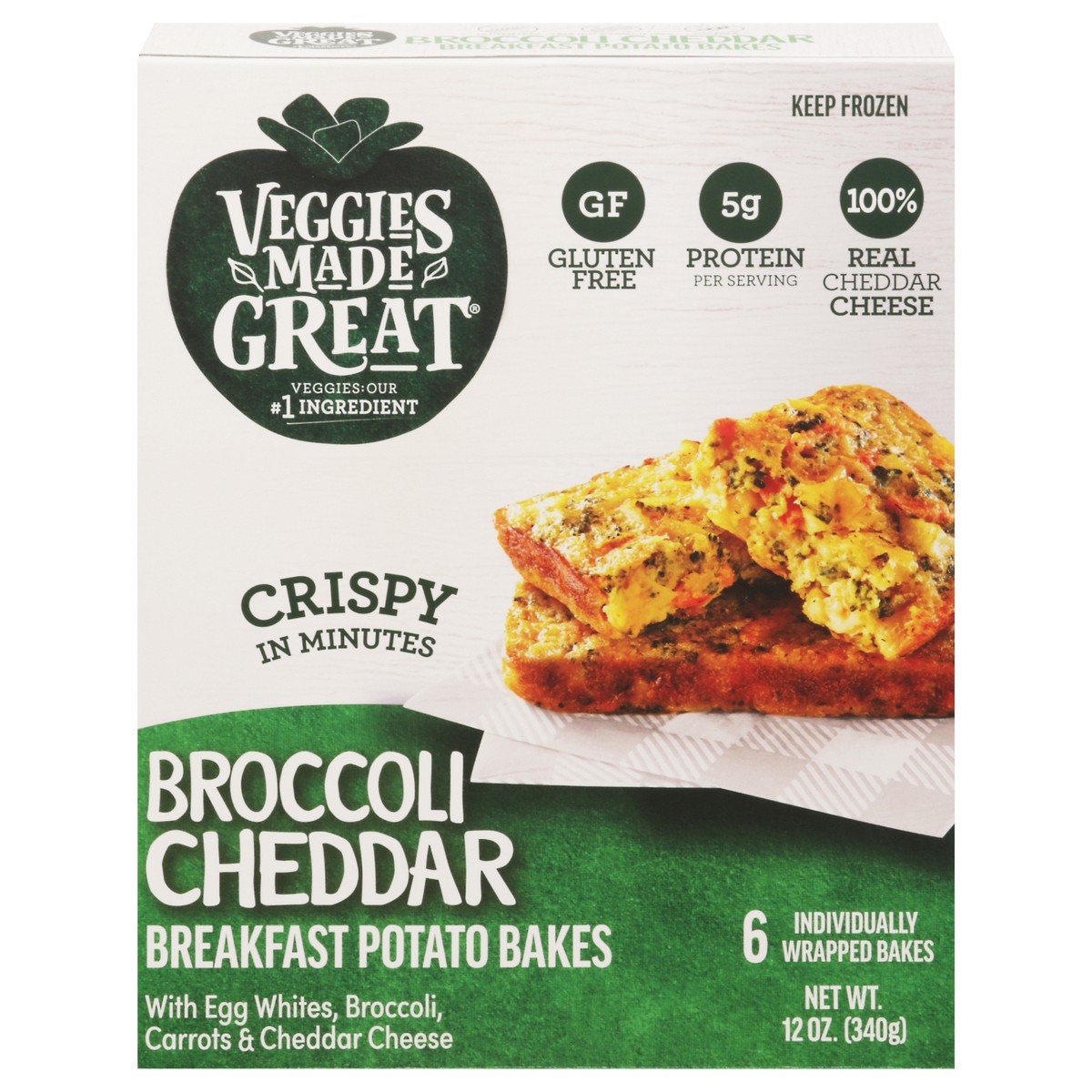 slide 1 of 17, Veggies Made Great Broccoli Cheddar Potato Breakfast Bakes, 12 oz