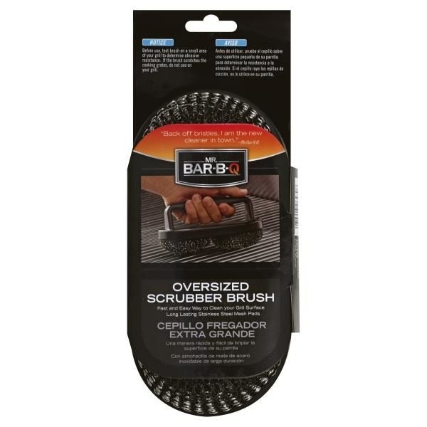 slide 1 of 1, Mr. Bar-B-Q Oversized Scrubber Brush, 1 ct