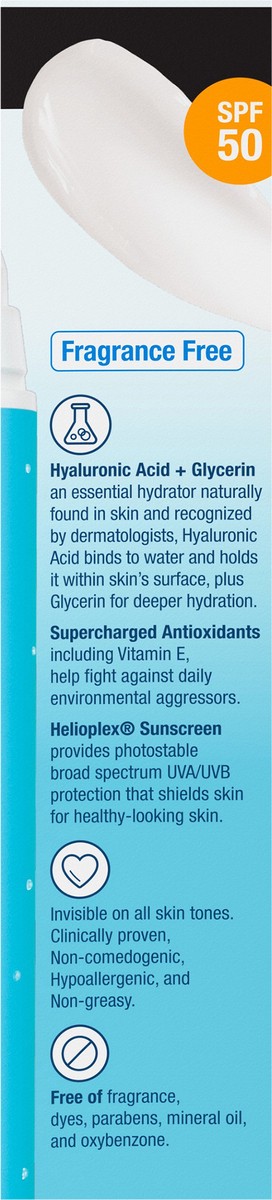 slide 8 of 12, Neutrogena Hydro Boost Hyaluronic Acid Facial Moisturizer to Hydrate & Soothe Dry Skin - Fragrance Free - SPF 50 - 1.7 fl oz, 1.7 fl oz