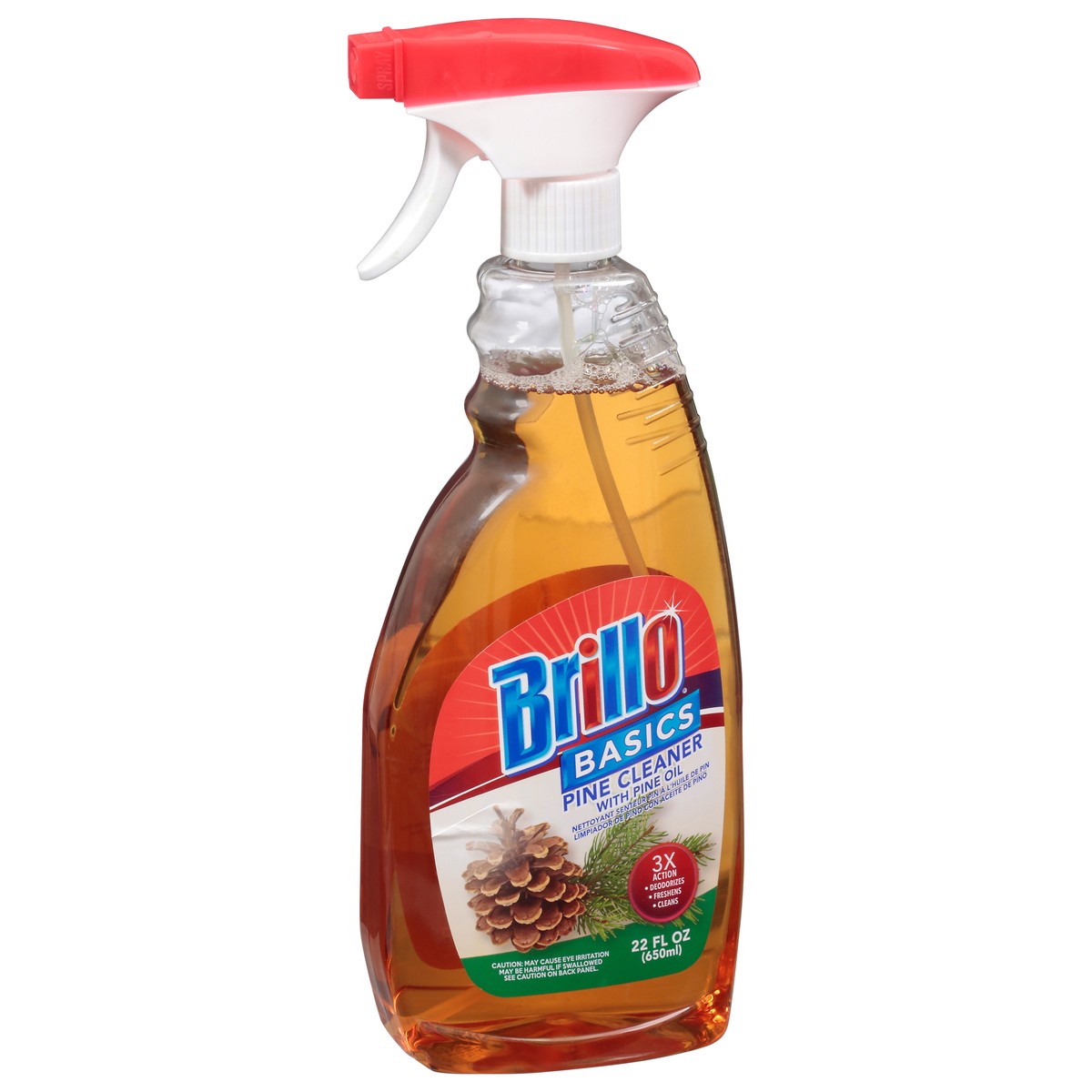 slide 4 of 9, Brillo Basics Pine Cleaner with Pine Oil 22 fl oz, 22 fl oz