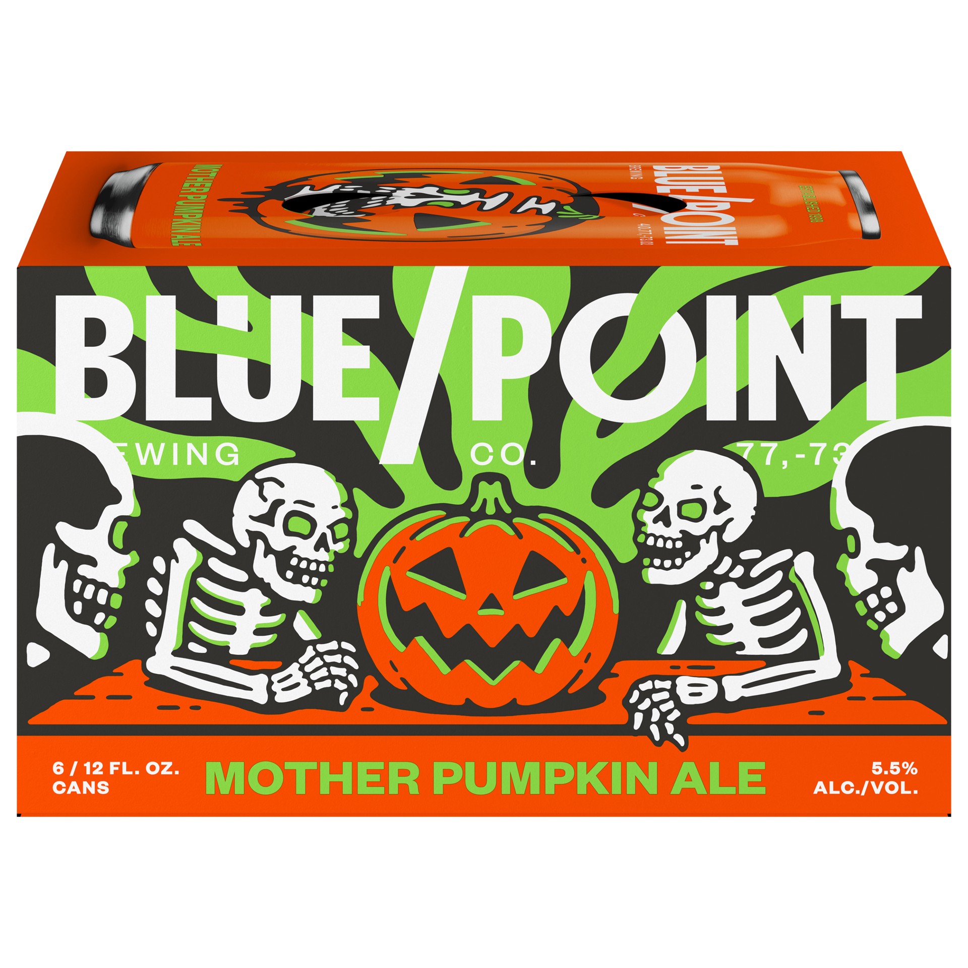 slide 2 of 3, Blue Point Brewing Co. Mother Pumpkin Ale Beer 6 - 12 fl oz Cans, 12 fl oz