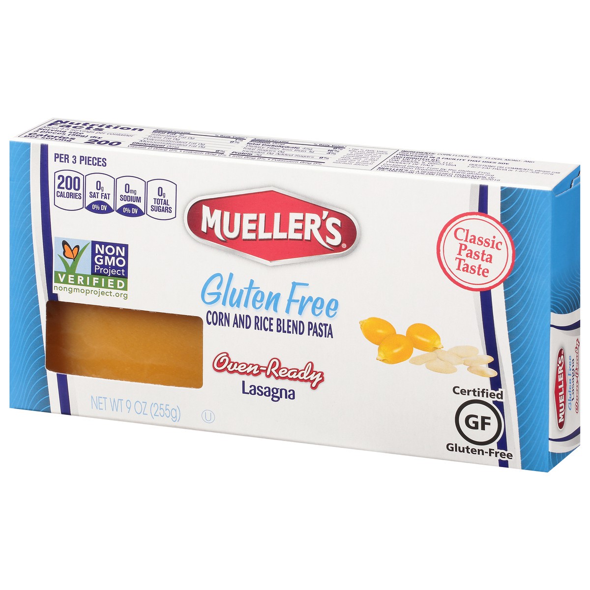 slide 8 of 14, Mueller's Gluten Free Oven-Ready Lasagna 9 oz, 9 oz