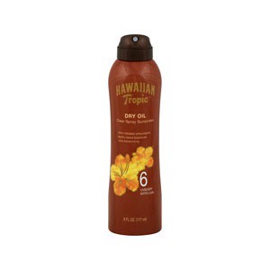 slide 1 of 1, Hawaiian Tropic Dry Oil Clear Spray Sunscreen 6 Uvbspf With Uva, 6 oz