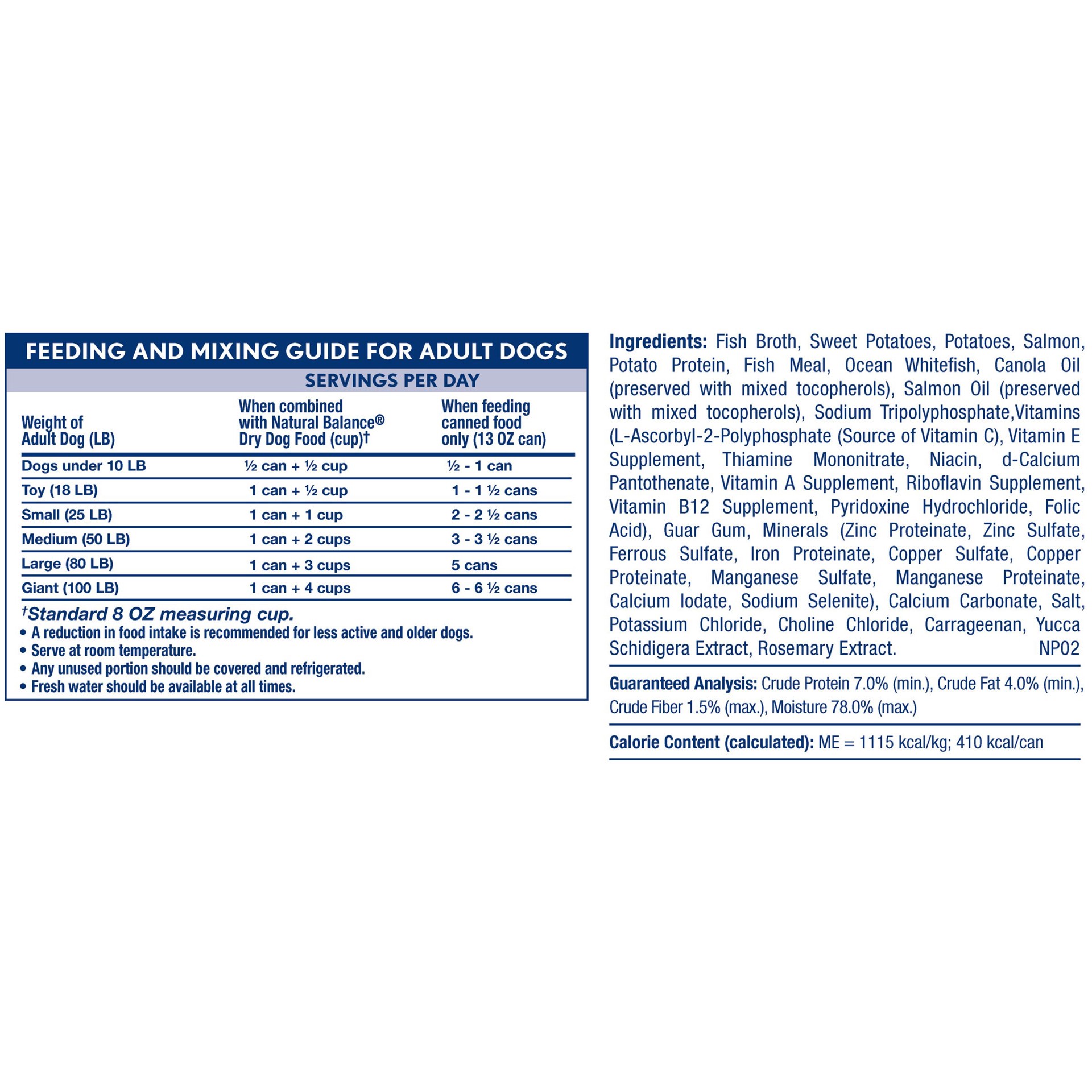 slide 2 of 2, Natural Balance L.I.D. Limited Ingredient Diets Fish & Sweet Potato Formula Wet Dog Food, 13-Ounce Can, 13 oz