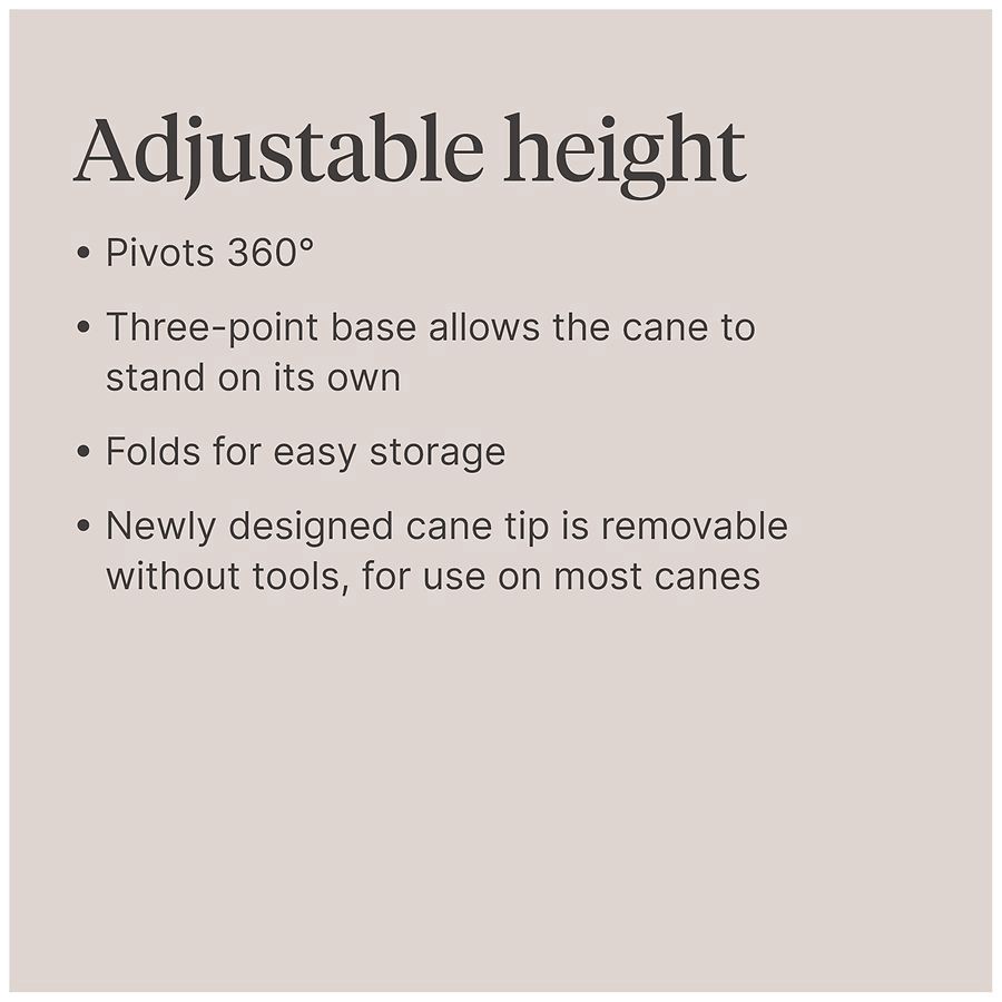 slide 4 of 5, Walgreens Flex and Go Folding Cane, 1 ct
