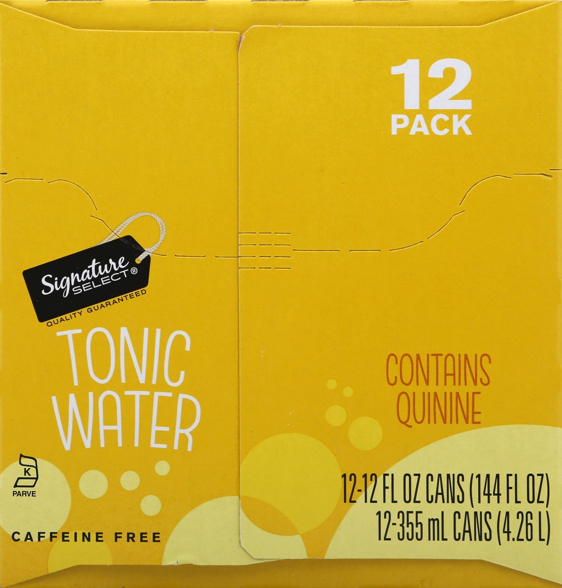 slide 9 of 9, Signature Select Tonic Water, 12 ct