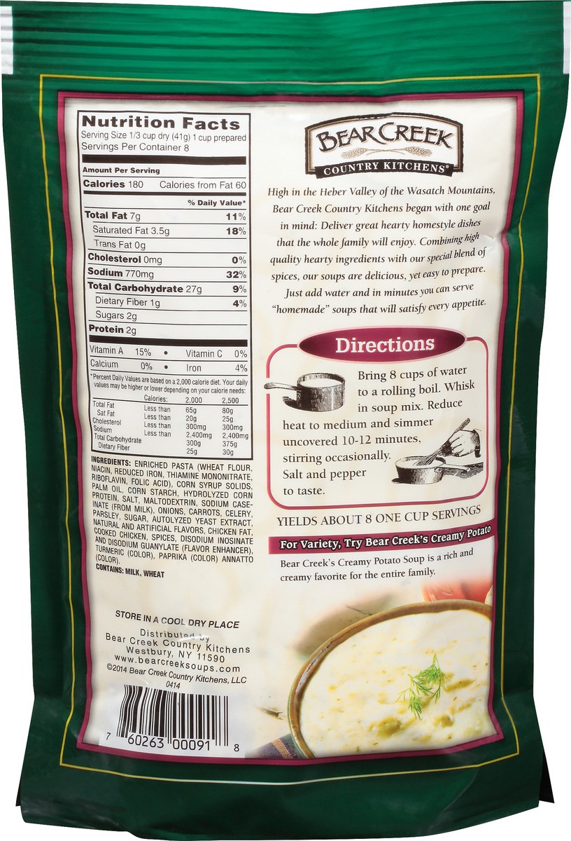 slide 10 of 10, Bear Creek Country Kitchens Bear Creek Soup Mix Creamy Chicken Pouch, 11.5 oz