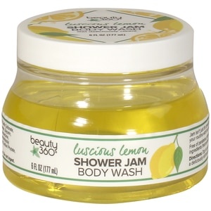 slide 1 of 1, Beauty 360 Luscious Lemon Or Strawberry Shower Jam Body Wash, 6 Oz (Scents Vary), 6 oz