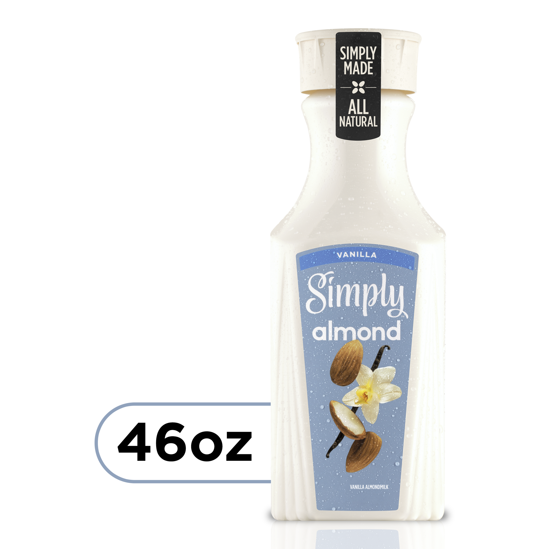 slide 1 of 1, Simply Almond Vanilla Bottle, 46 fl oz, 46 fl oz