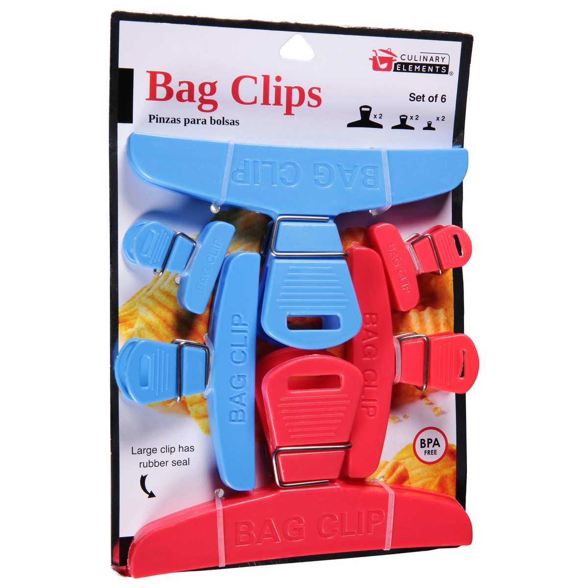 slide 7 of 12, Culinary Elements Bag Clips, 6 ct