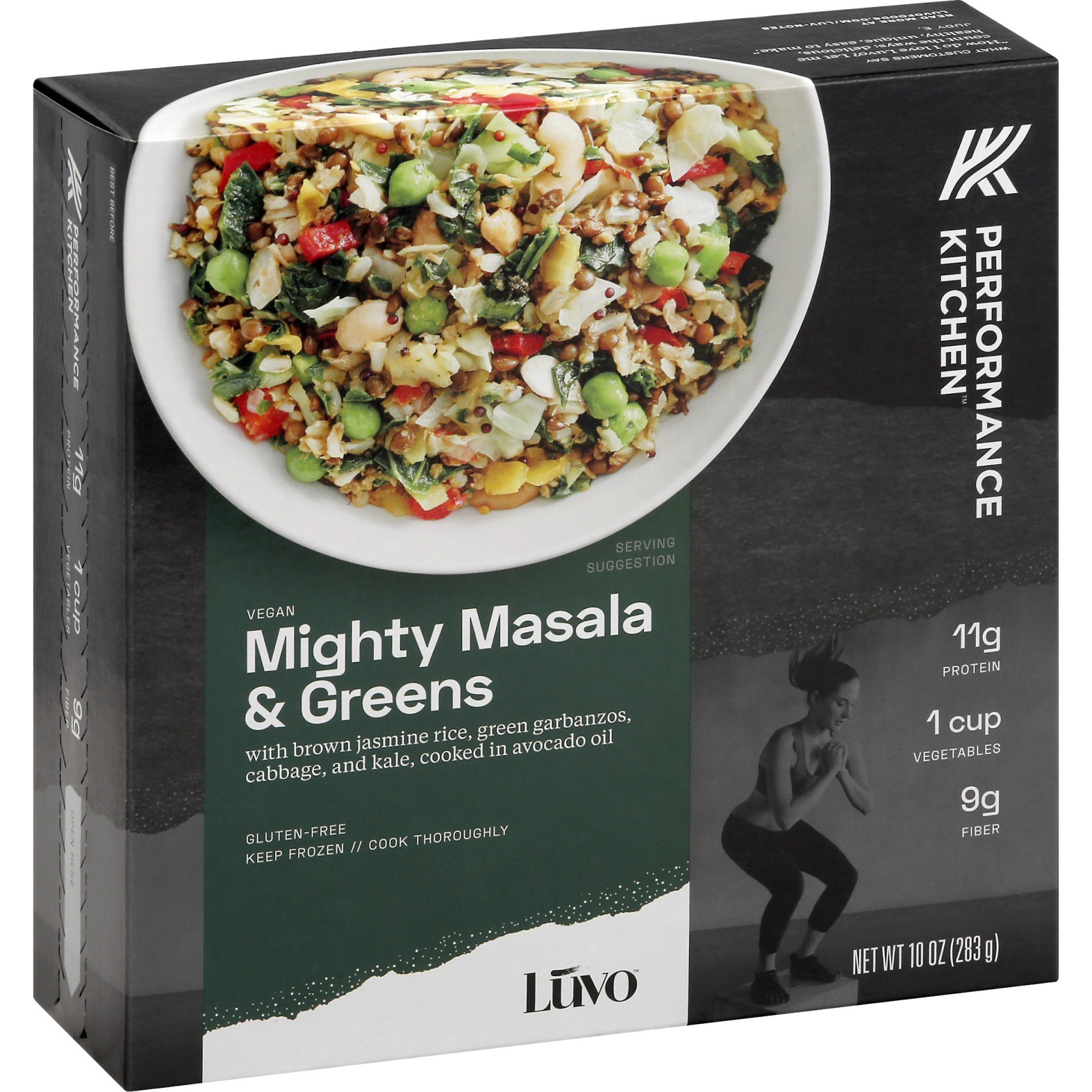 slide 1 of 11, Luvo Mighty Masala Greens Bowl, 10 oz