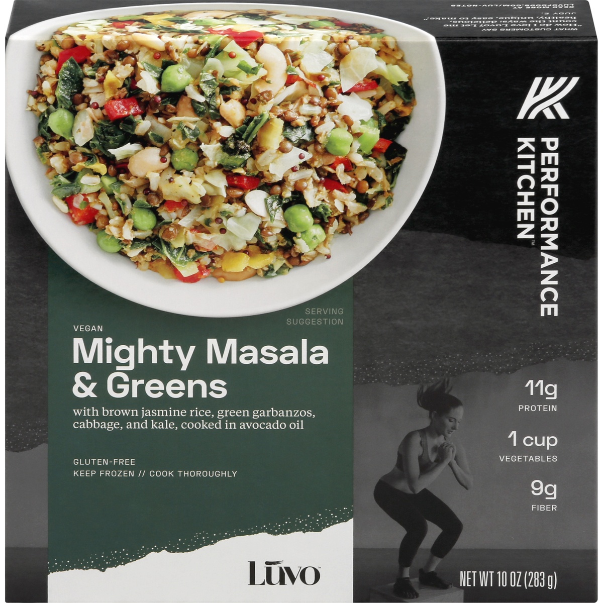 slide 1 of 1, Luvo Mighty Masala Greens Bowl, 10 oz