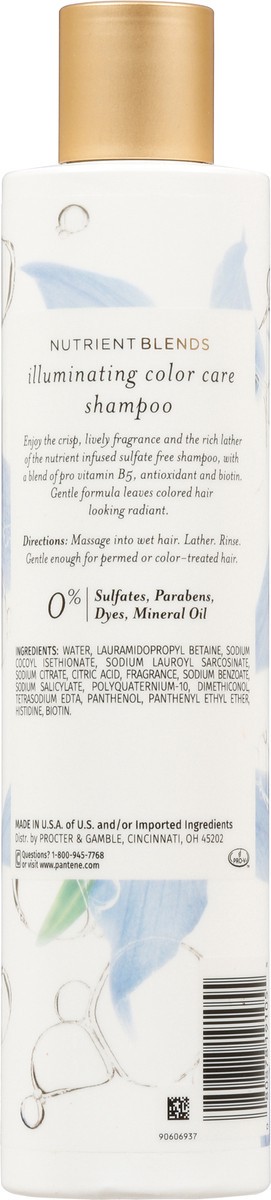 slide 5 of 9, Pantene Pro-V Nutrient Blends Sulfate Free Illuminating Color Care Shampoo 9.6 fl oz, 9.6 fl oz