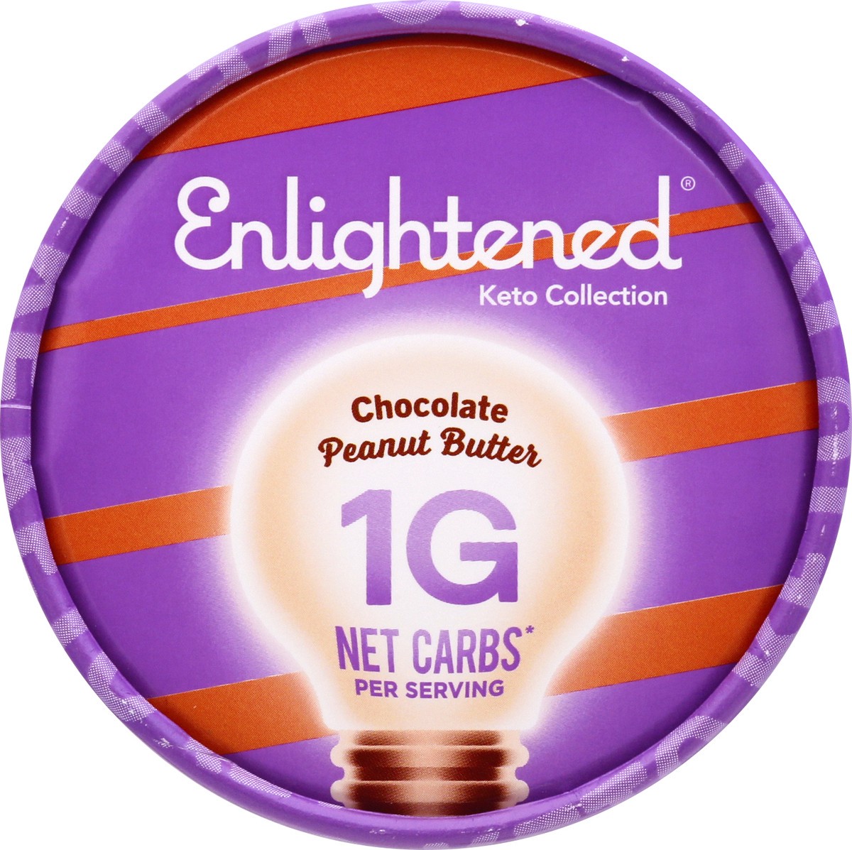 slide 2 of 9, Enlightened Keto Collection Chocolate Peanut Butter Ice Cream 1 pt, 1 pint