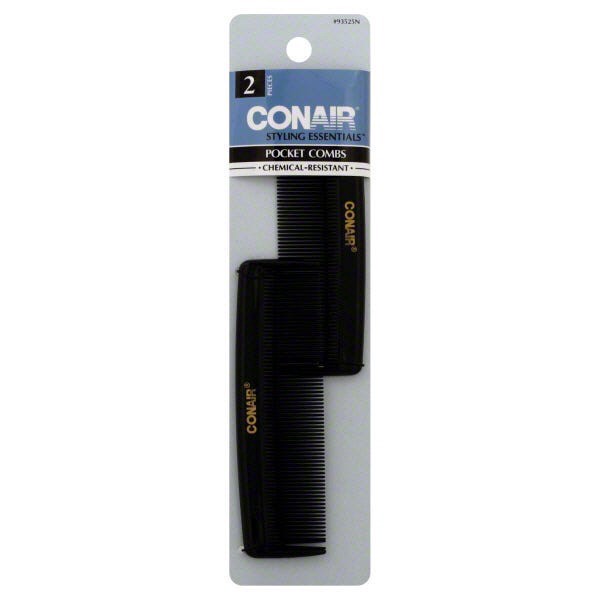 slide 3 of 4, Conair Fine Tooth Combs Clip Strip, 2 ct