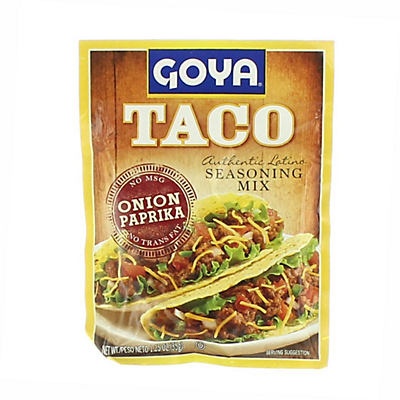 slide 1 of 1, Goya Taco Onion Paprika Authentic Latino Seasoning Mix, 1.25 oz