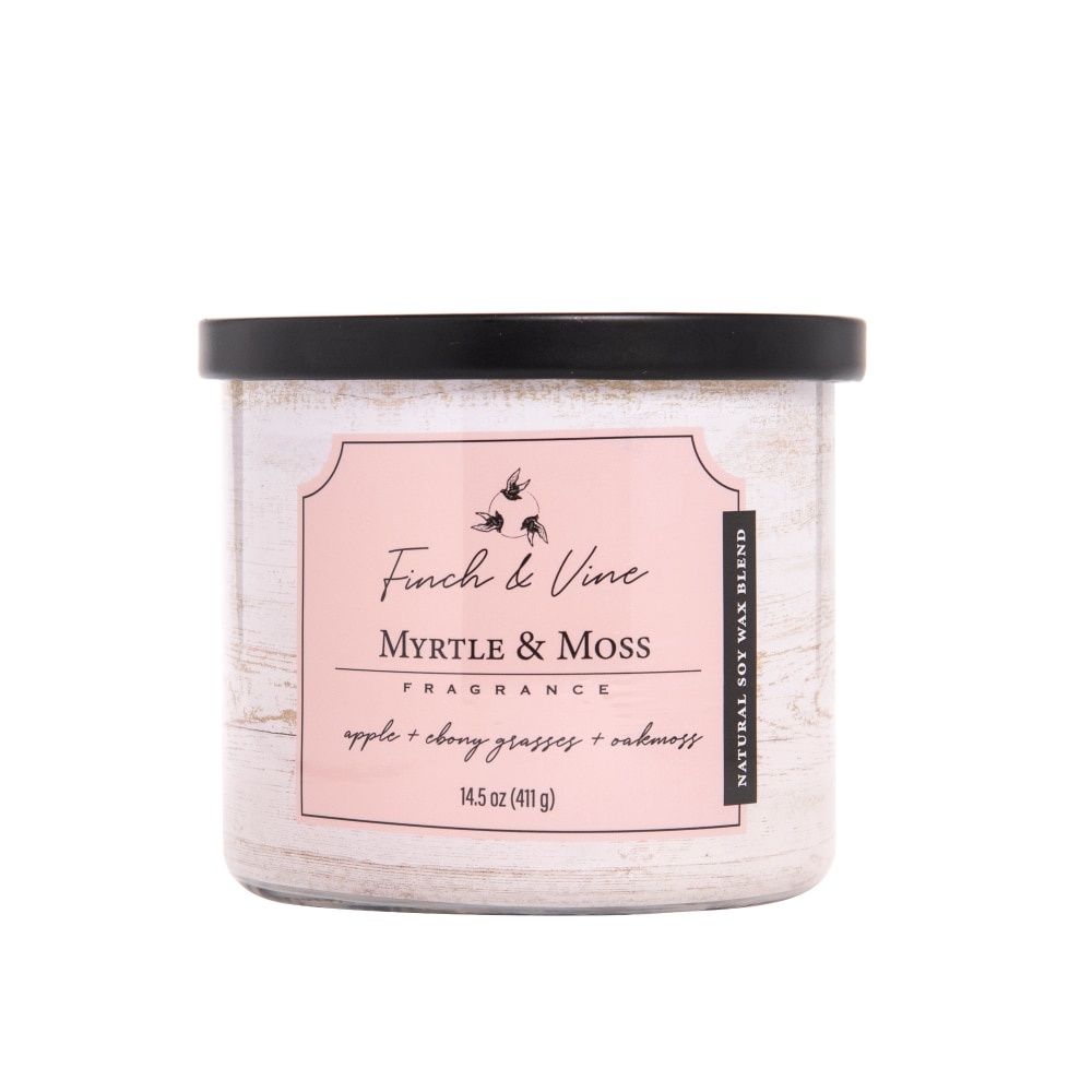 slide 1 of 1, Finch & Vine Myrtle & Moss Fragranced Candle, 14.5 oz