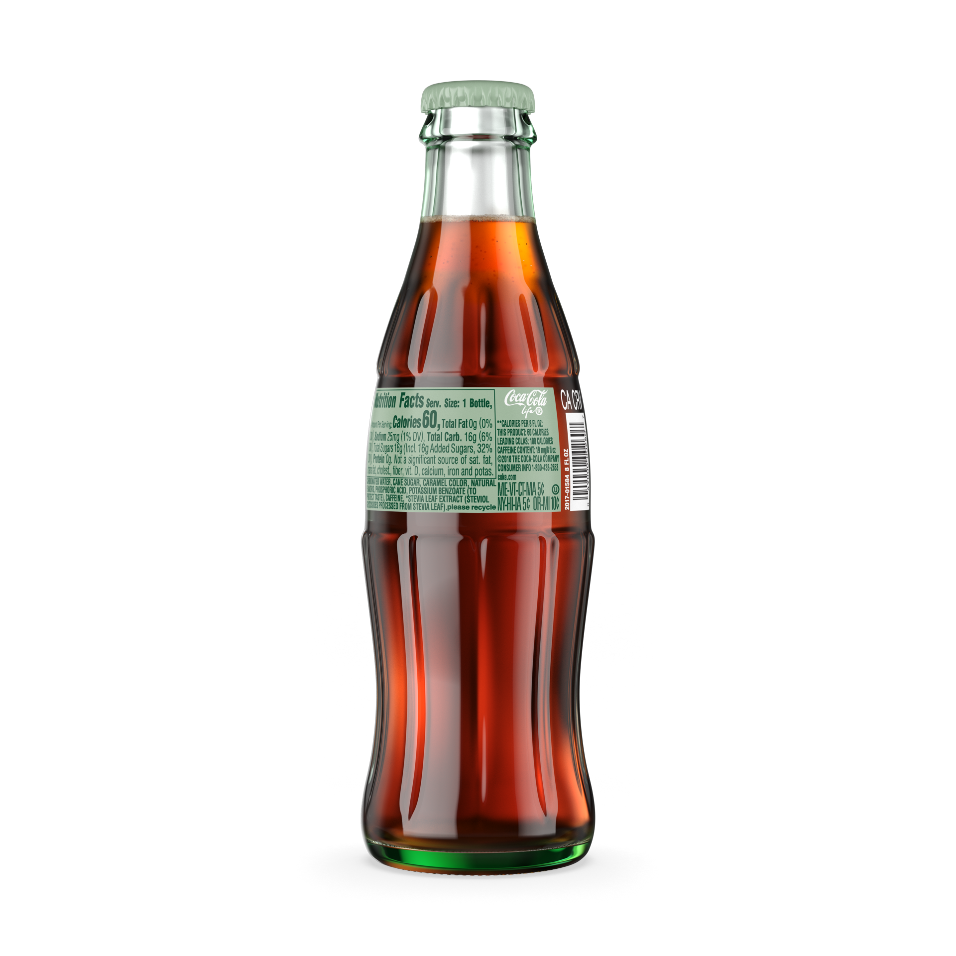 slide 2 of 6, Coca-Cola Life Glass Bottle, 8 fl oz, 8 fl oz