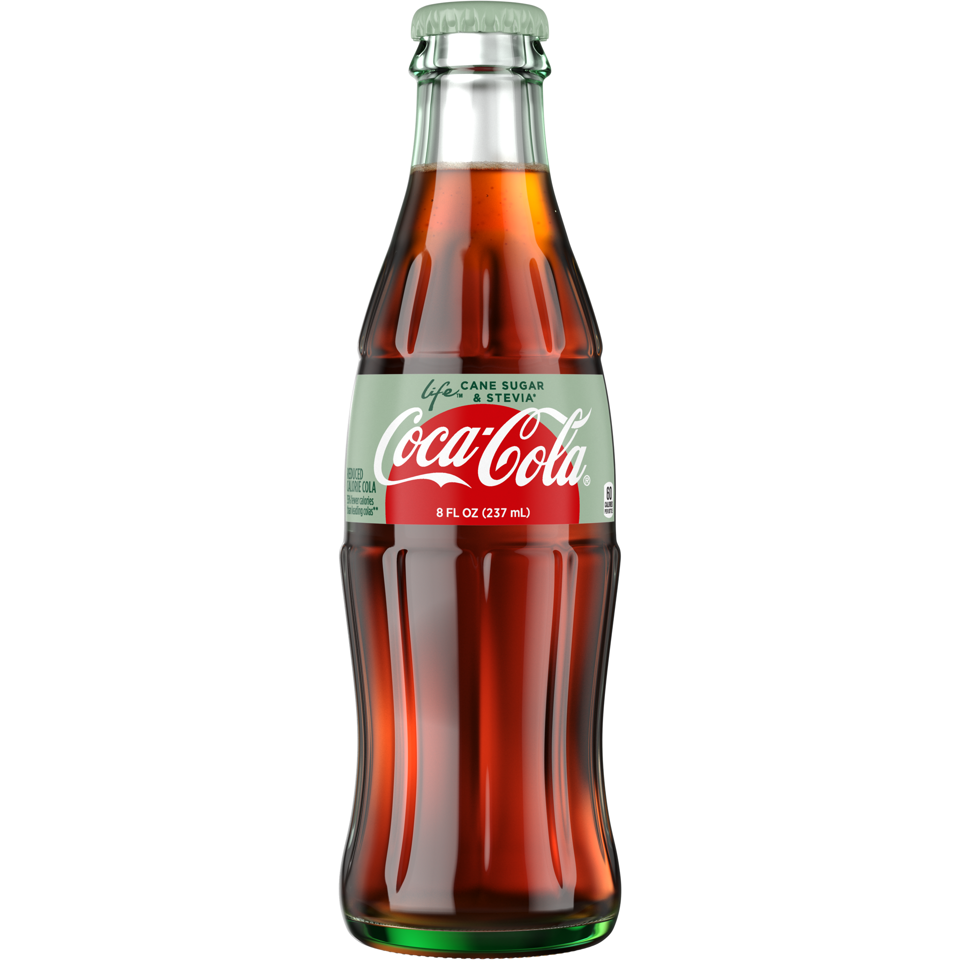 slide 1 of 6, Coca-Cola Life Glass Bottle, 8 fl oz, 8 fl oz