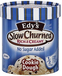 slide 1 of 1, Dreyer's Light Ice Cream Cookie Dough, 1.75 qt