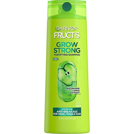 slide 1 of 1, Garnier Fructis Grow Strong Fortifying Shampoo For Weak Fragile Hair - 12.5 Fl. Oz., 12.5 fl oz