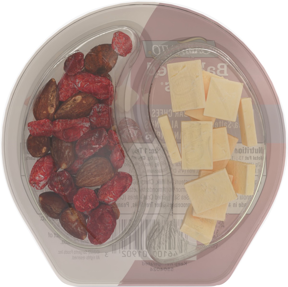 slide 9 of 9, Sargento Balanced Breaks Snacks Natural White Cheddar Cheese, Sea-Salted Roasted Almonds and Dried Cranberries, Individual Pack - 1.5 oz, 1.5 oz