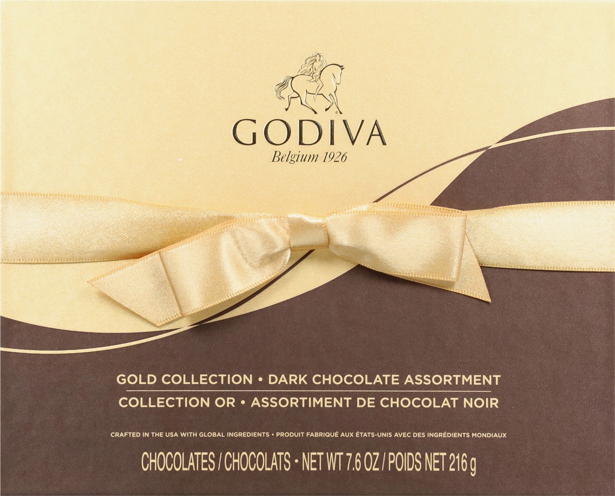 slide 7 of 14, Godiva 18pc Gold Ballotin Dark Chocolate, 7.6 oz