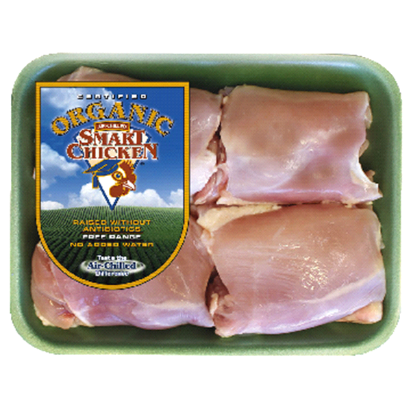 slide 1 of 1, Smart Chicken Organic Boneless Skinless Thighs, per lb