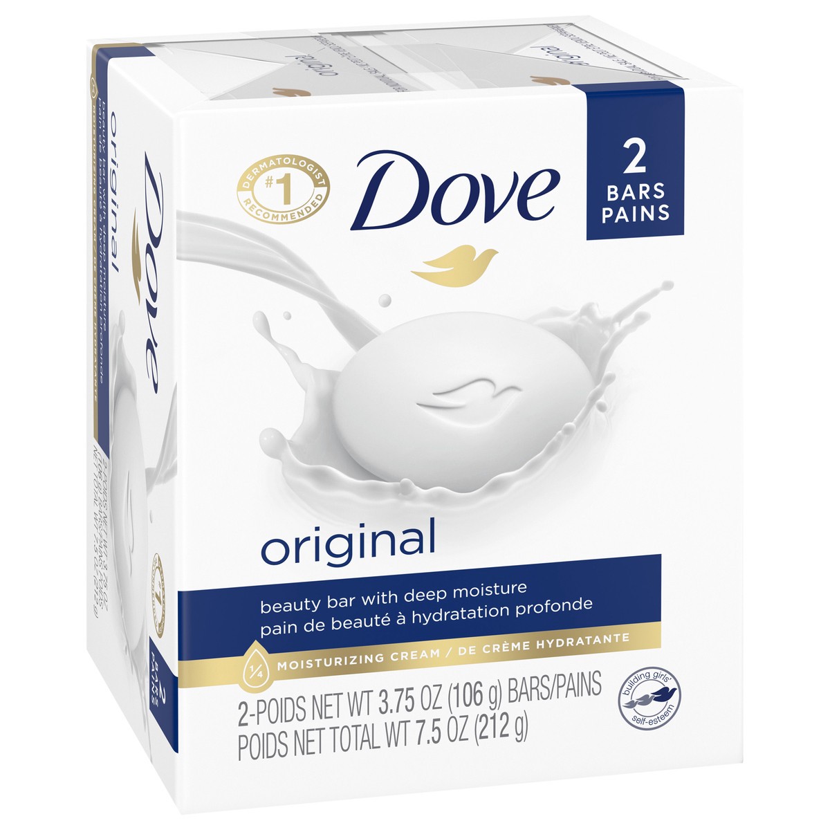 slide 6 of 9, Dove Beauty White Moisturizing Beauty Bar Soap - 2pk - 3.75oz each, 2 ct