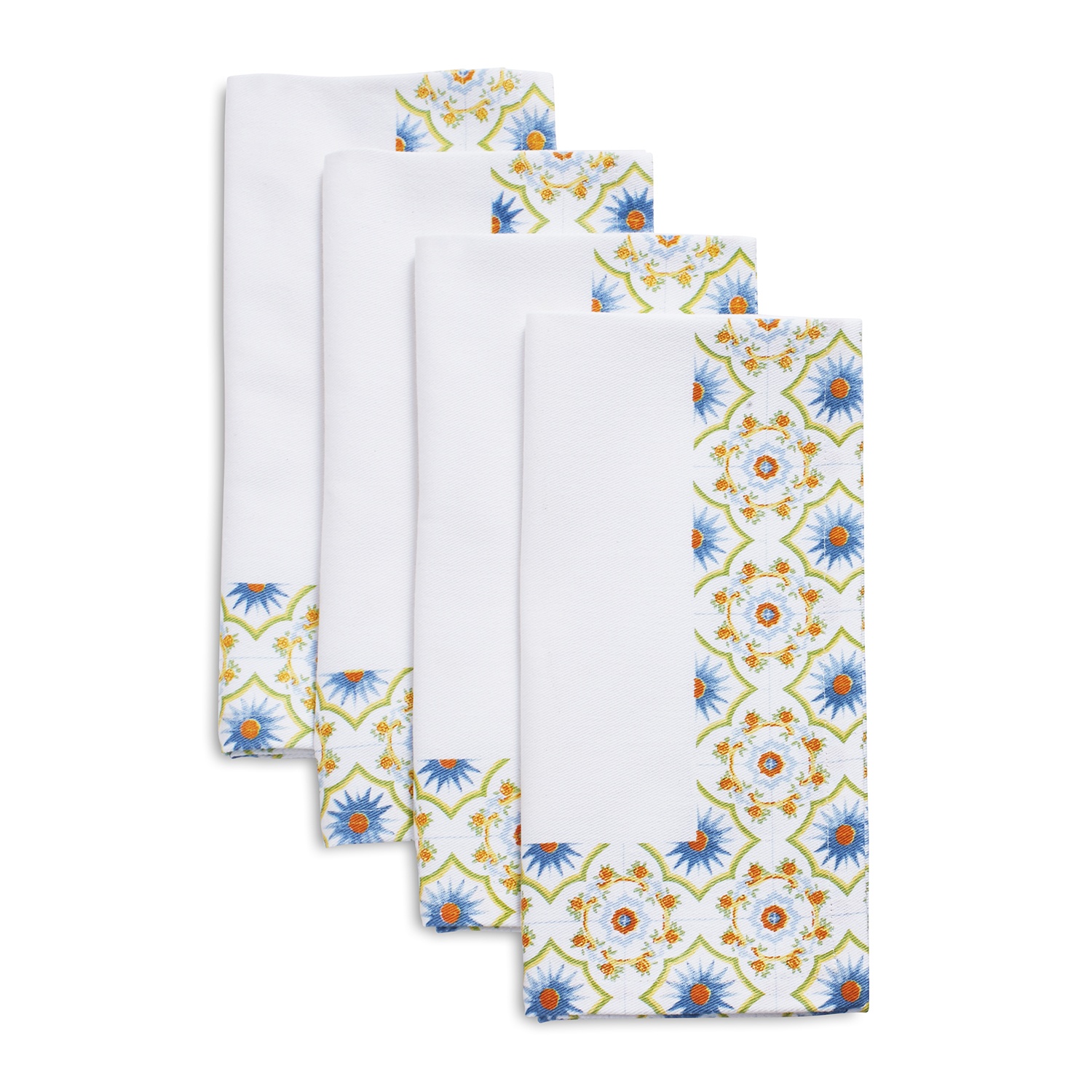 slide 1 of 1, Sur La Table Limone Tile Napkins, 4 ct