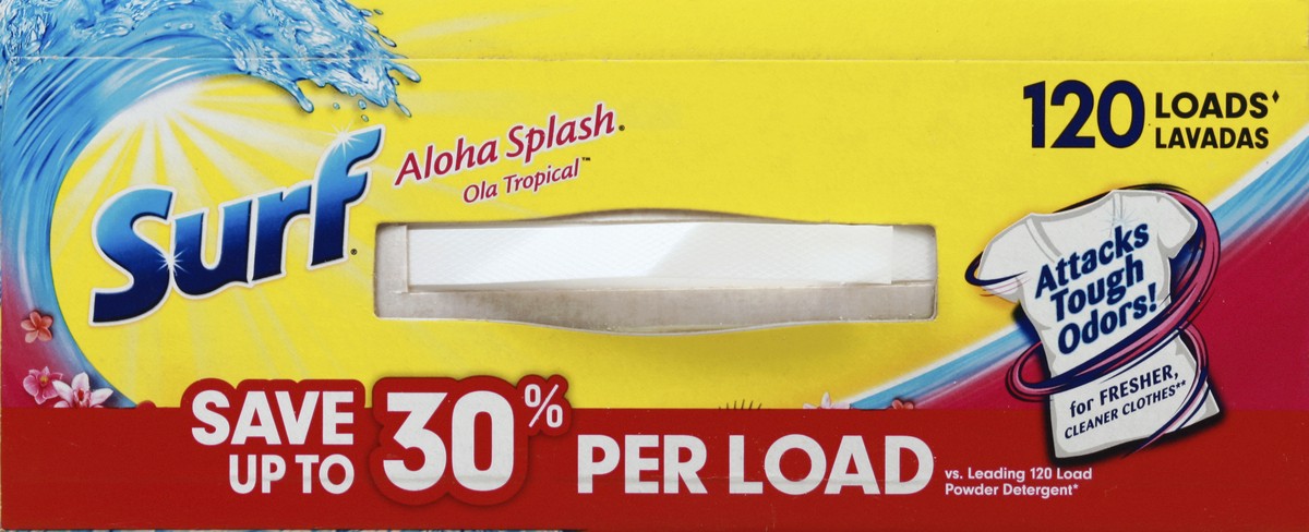 slide 3 of 4, Surf Aloha Splash Powder Detergent, 156 oz