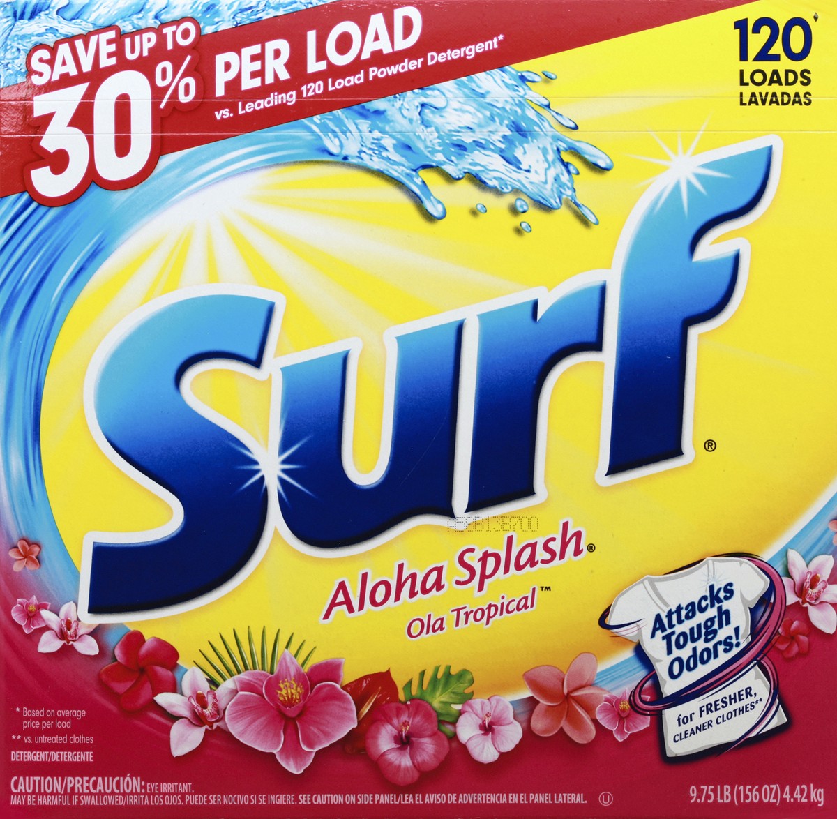 slide 4 of 4, Surf Aloha Splash Powder Detergent, 156 oz