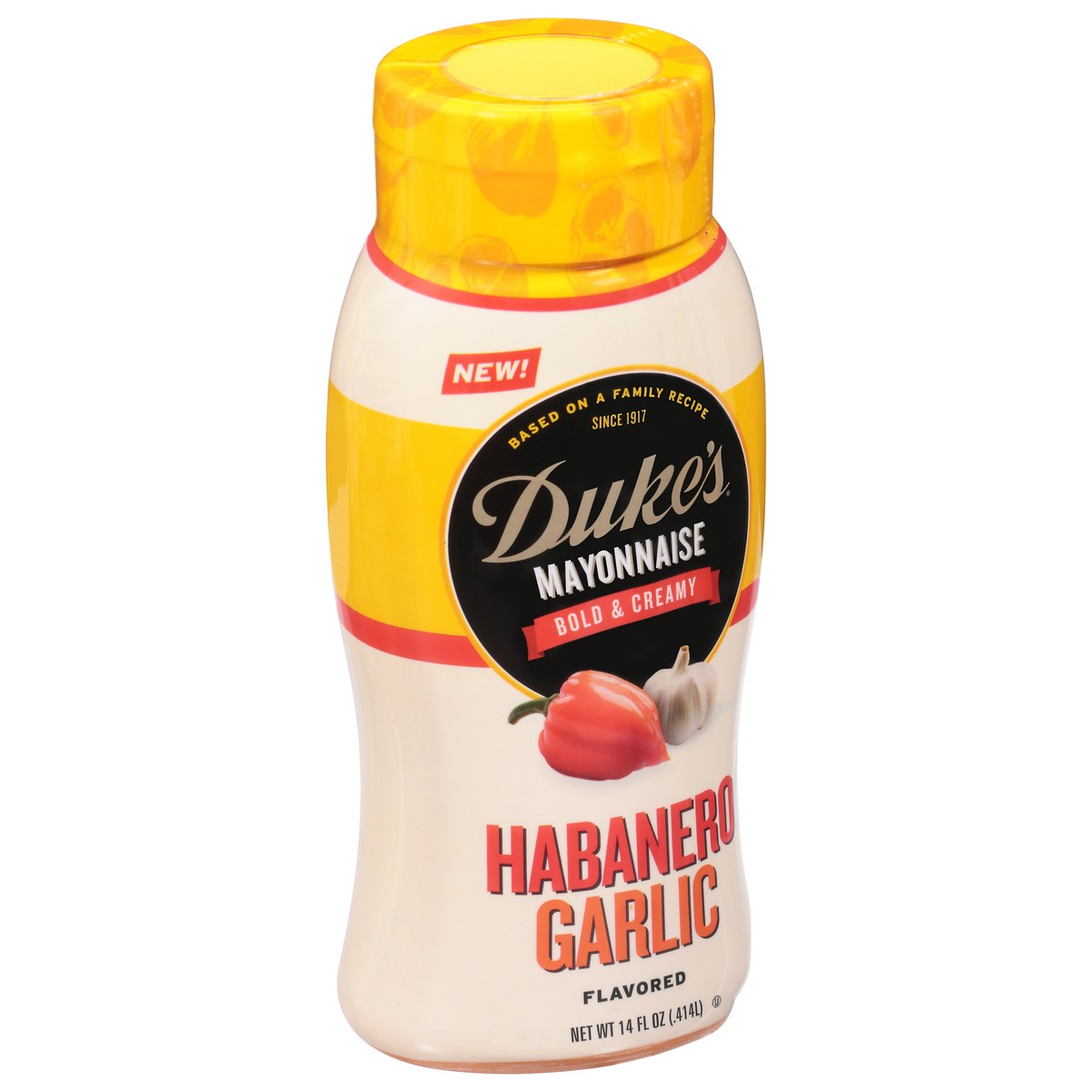 slide 5 of 9, Duke's Bold & Creamy Habanero Garlic Flavored Mayonnaise 14 fl oz, 14 fl oz