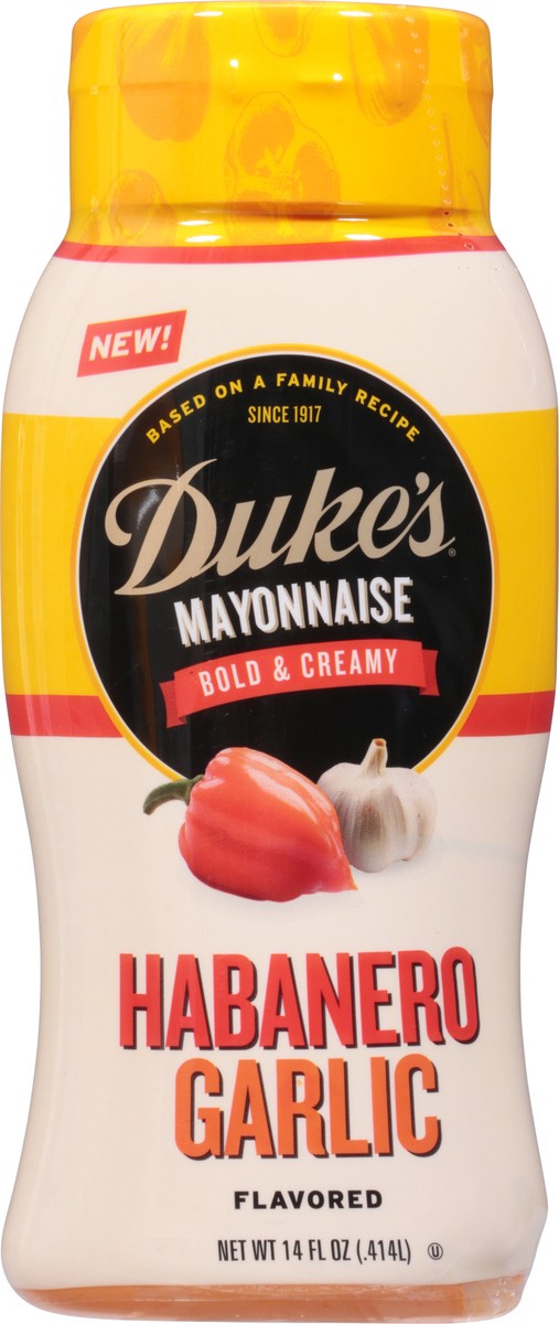 slide 3 of 9, Duke's Bold & Creamy Habanero Garlic Flavored Mayonnaise 14 fl oz, 14 fl oz
