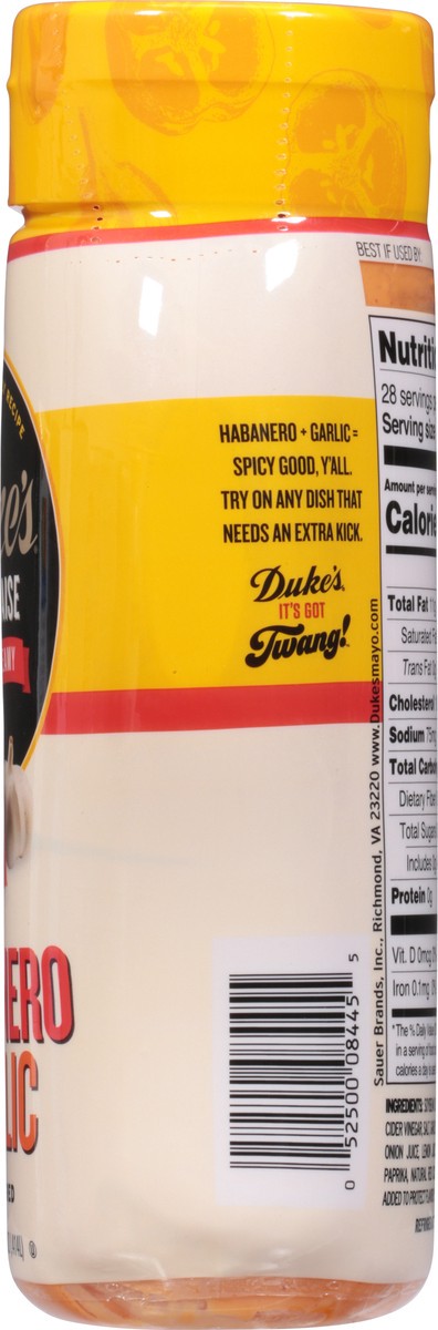 slide 6 of 9, Duke's Bold & Creamy Habanero Garlic Flavored Mayonnaise 14 fl oz, 14 fl oz
