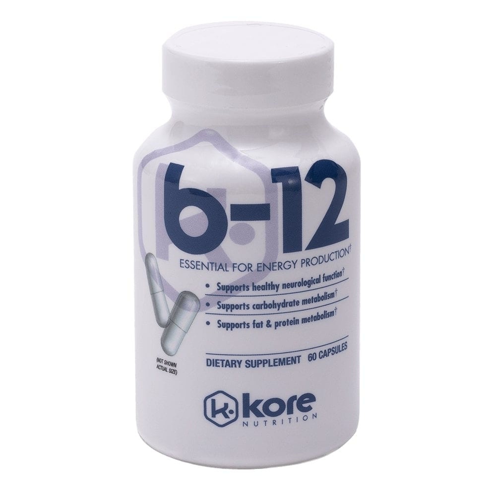 slide 1 of 1, Kore Nutrition B12 Capsules 2Mg, 60 ct