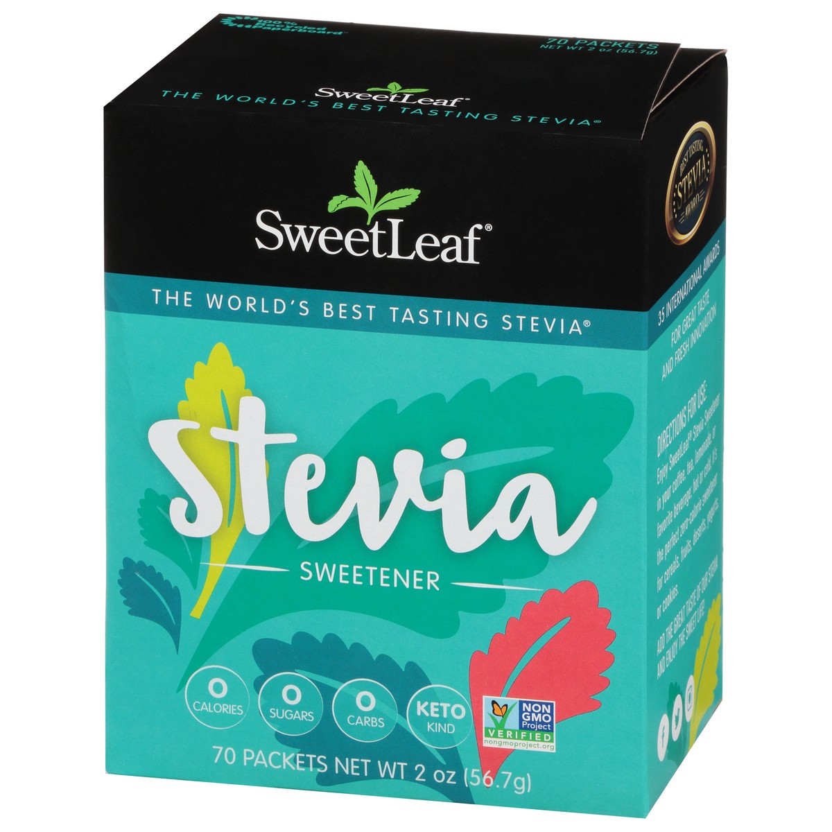 slide 5 of 9, SweetLeaf Sweetleaf Sweetener, 70 ct