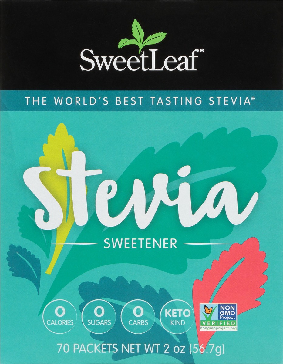 slide 1 of 9, SweetLeaf Sweetleaf Sweetener, 70 ct