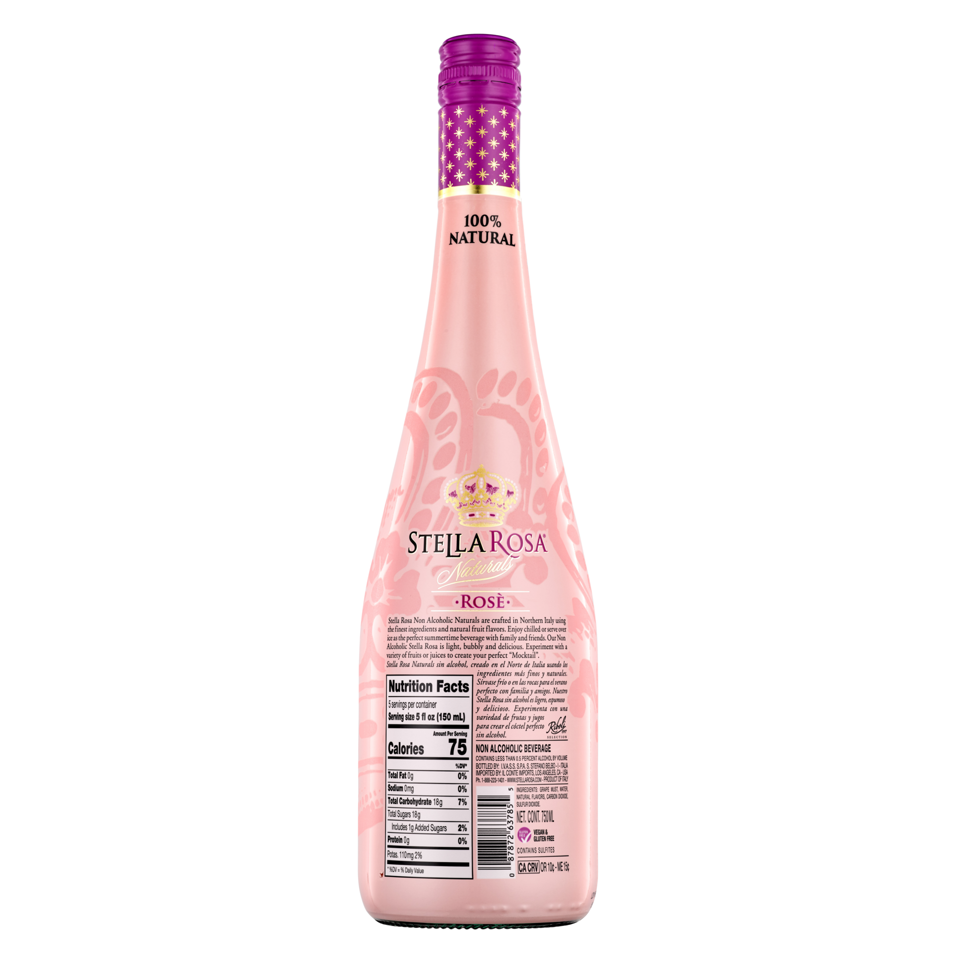 slide 21 of 21, Stella Rosa Naturals Rose Naturals Non-Alcoholic Beverage 750mL, 750 ml