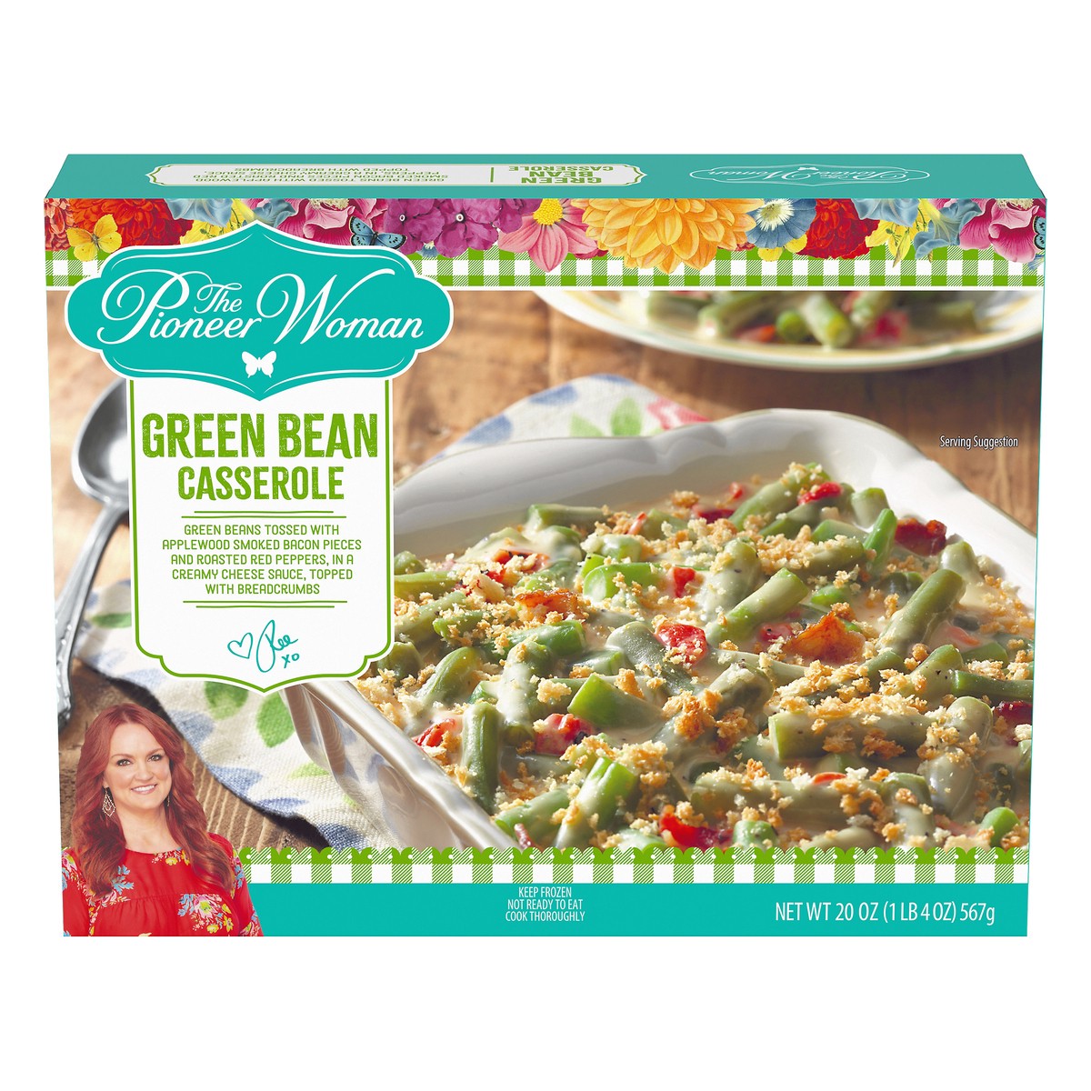 slide 8 of 14, The Pioneer Woman Green Bean Casserole Frozen Side Dish, 20 oz Box, 567 g