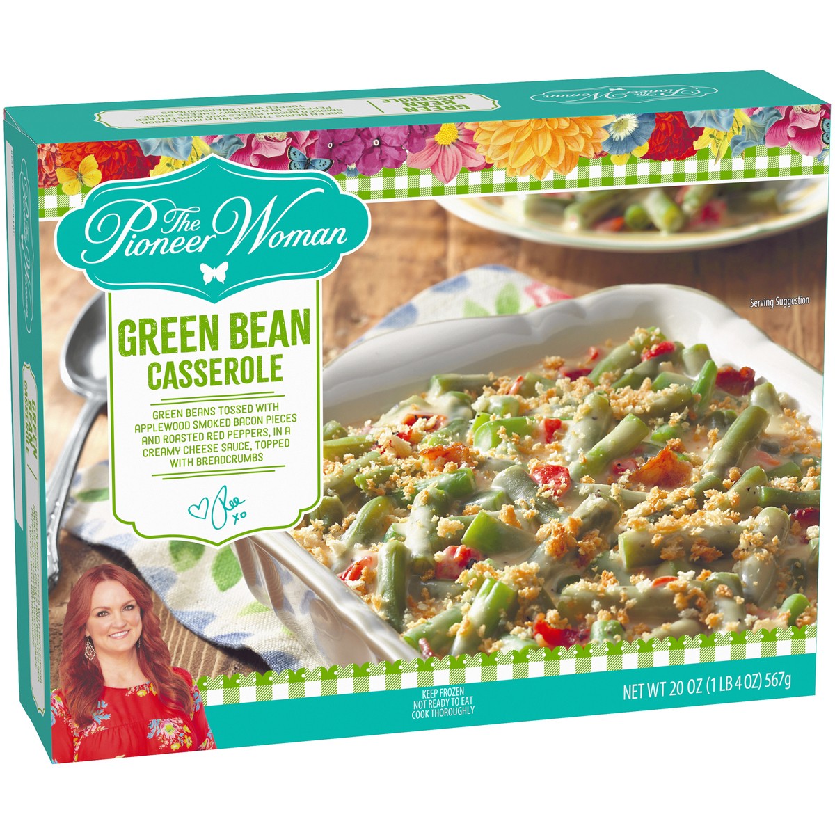 slide 9 of 14, The Pioneer Woman Green Bean Casserole Frozen Side Dish, 20 oz Box, 567 g