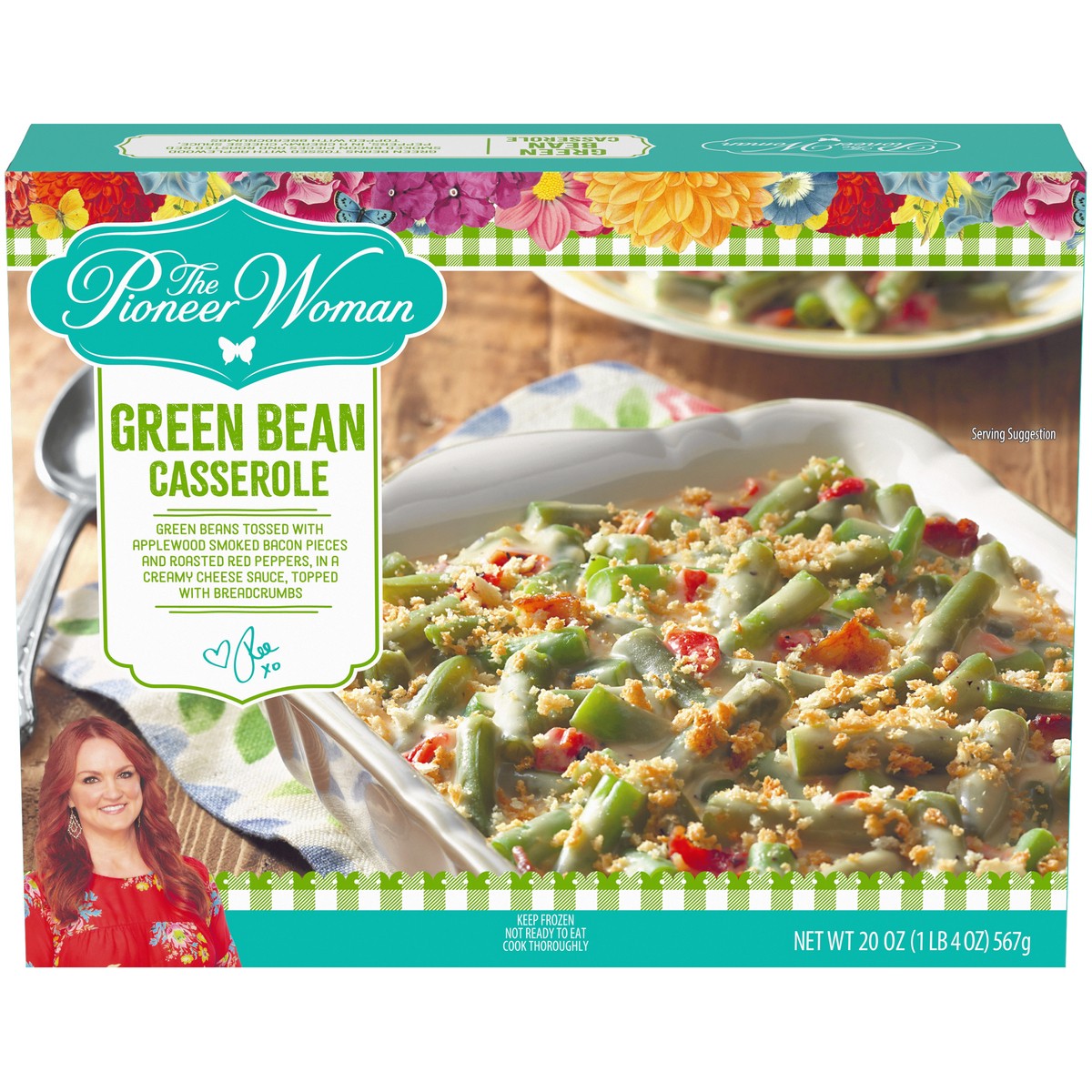 slide 1 of 14, The Pioneer Woman Green Bean Casserole Frozen Side Dish, 20 oz Box, 567 g