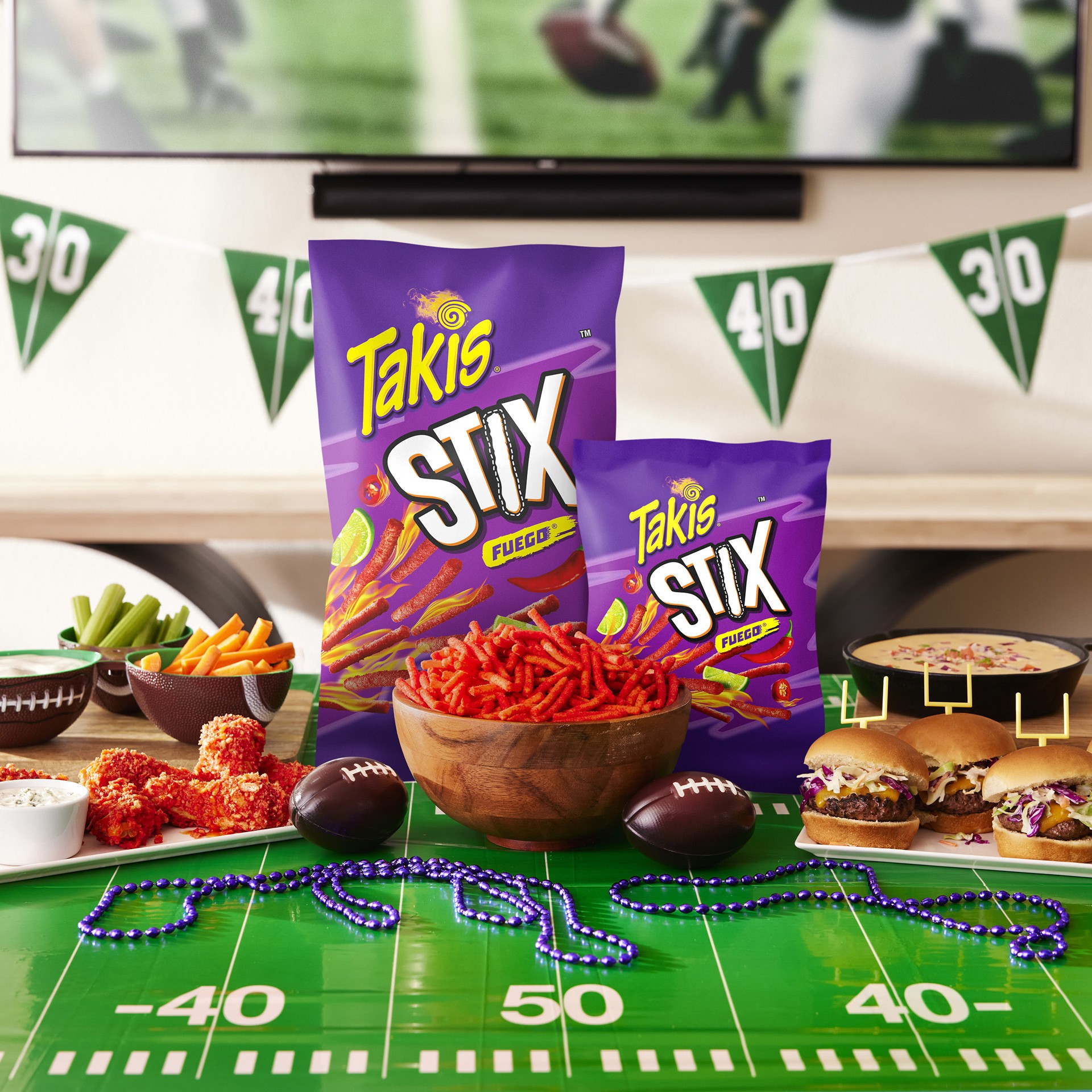 slide 5 of 7, Takis Fuego Stix 9.9 oz Sharing Size Bag, Hot Chili Pepper & Lime Flavored Extreme Spicy Corn Snack Sticks, 9.9 oz