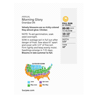 slide 3 of 5, Burpee Morning Glory Granpa Ott Seeds, 1 ct