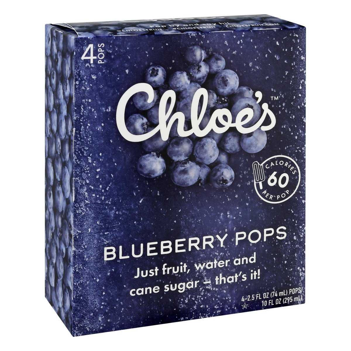 slide 2 of 9, Chloe's Blueberry Fruit Pop, 4 ct