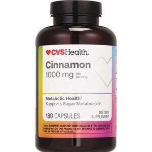 slide 1 of 1, CVS Health Cinnamon Capsules, 180 Ct, 1 ct