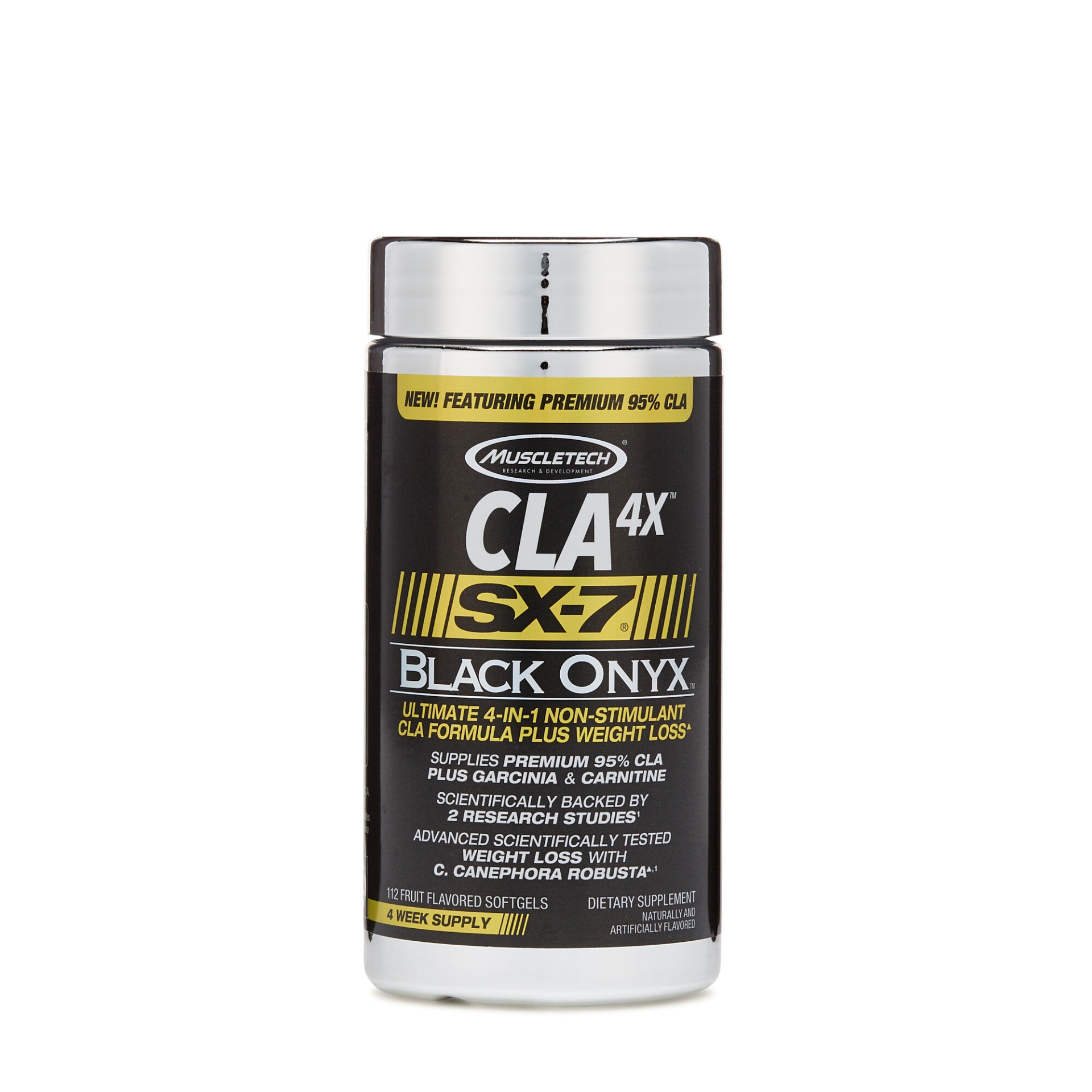 slide 1 of 1, MuscleTech CLA 4X SX-7 Black Onyx, 112 ct