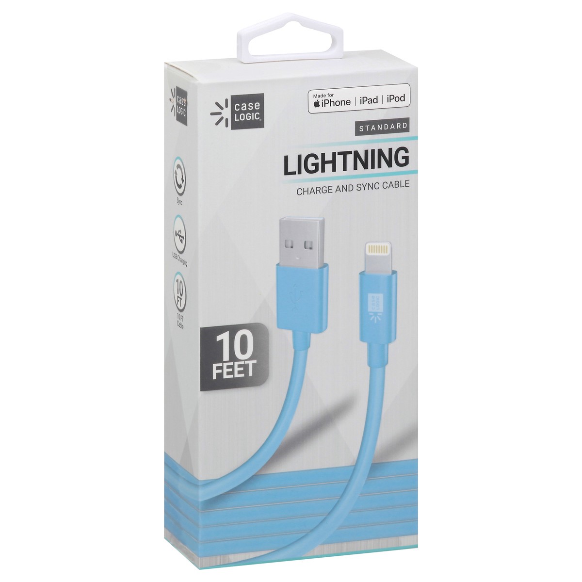 slide 7 of 10, Case Logic 10FT Lightning USB Cable, 1 ct