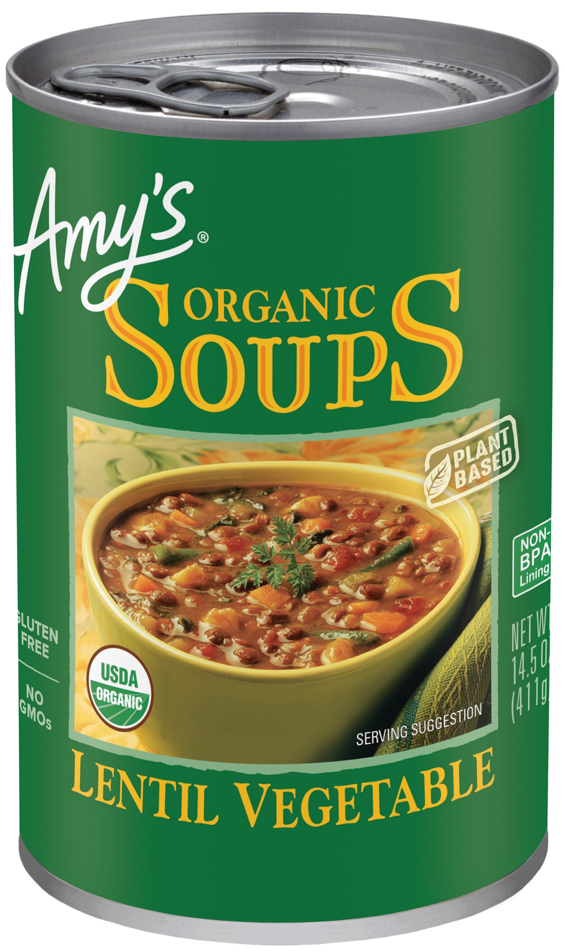 slide 1 of 7, Amy's Kitchen Lentil Vegetable Soup, 14.5 oz