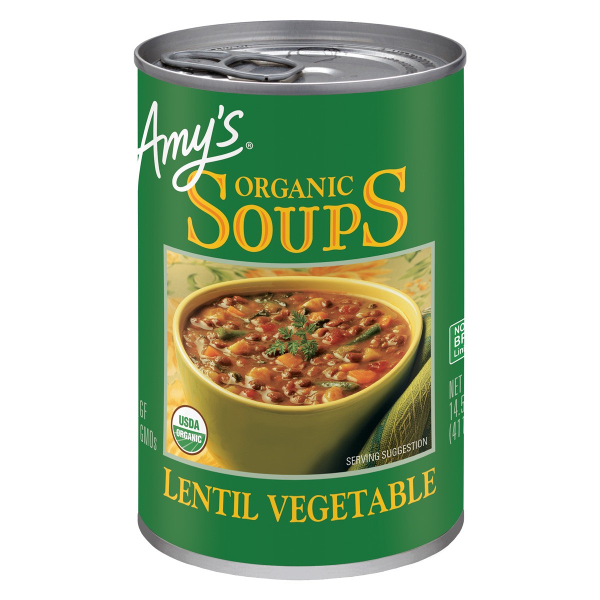 slide 1 of 7, Amy's Lentil Vegetable Soup, Gluten Free, 14.5 oz